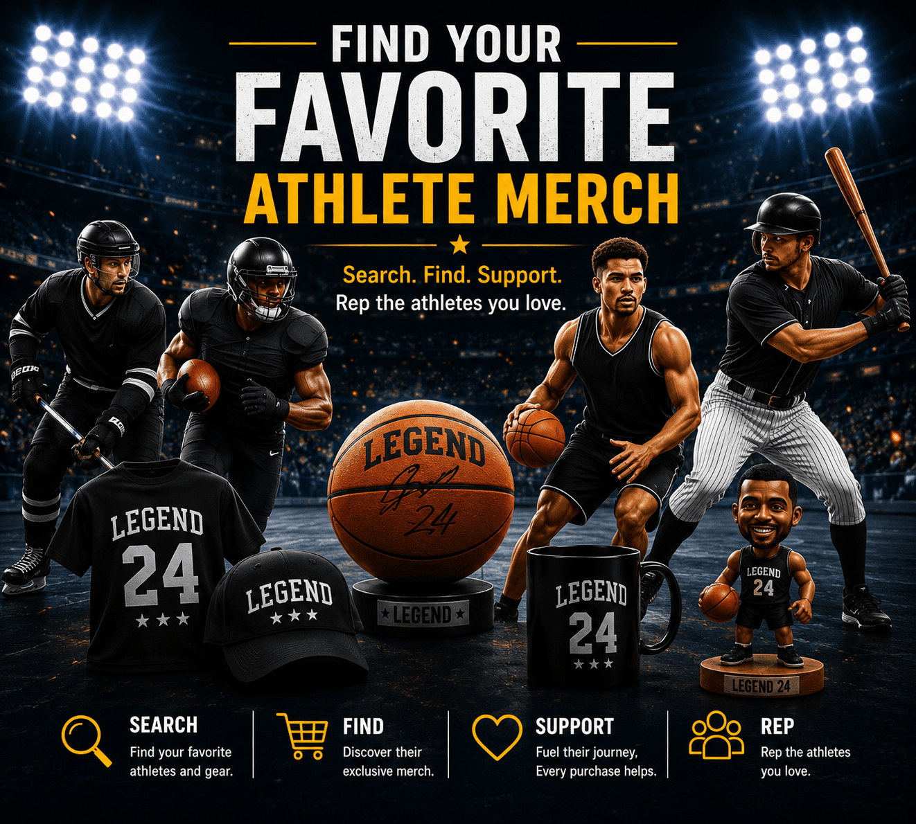 Favorite Athlete & Entertainer Merch